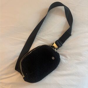 lululemon athletica Black Sherpa Crossbody Bag